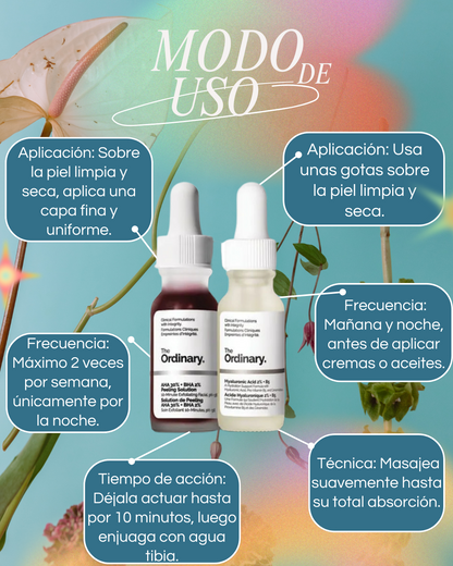 DUO MINI MASCARILLA EXFOLIANTE+ACIDO HIALURONICO THE ORDINARY