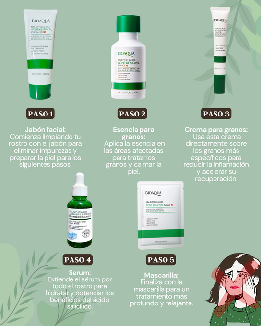 Kit acido salicílico Bioaqua X5
