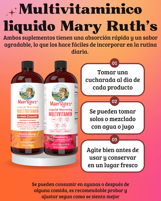 Combo X2 multivitamínicos Mary Ruth's