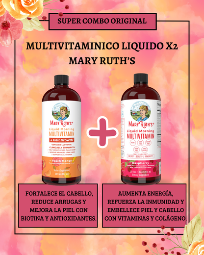 Combo X2 multivitamínicos Mary Ruth's